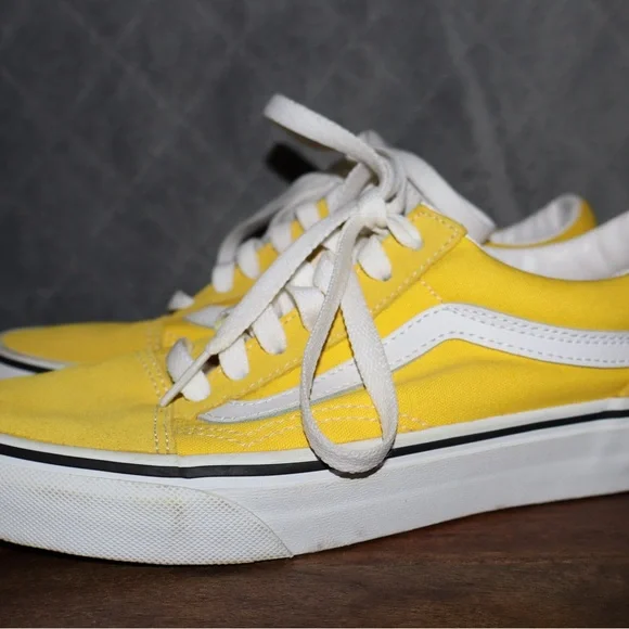 Vans Unisex Old Skool Shoes ‘Vibrant Yellow' - Picture 8 of 13
